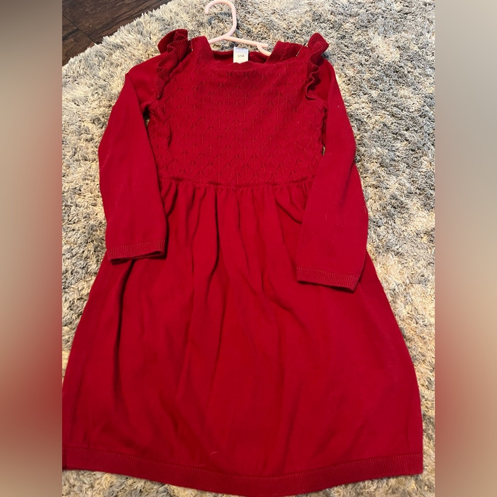 Elegant Red Kids Dress